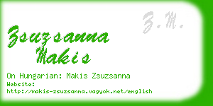 zsuzsanna makis business card